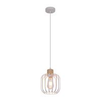 PENDELLEUCHTE Wyvith 18/10/145 cm - Weiß, Holz/Metall (18/10/145cm) - ZMH