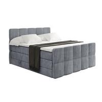 BOXSPRINGBETT mit Matratze und Lattenrost - LIRO-Z KING-120x200 - Grau Casablanca - Grau, Holzwerkstoff (120/200cm) - ALTDECOR