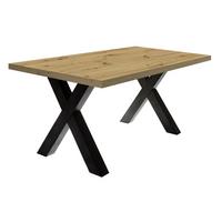 ESSZIMMERTISCH Eike 8 200 x 100 x 75 Esstisch Schwarzstahl/Asteiche - Naturfarben, Holz (200/100/75cm) - 58aufmkessel