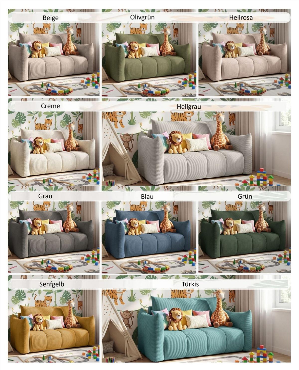 SOFA 2er-sitzer Ontario Mit Liegefunktion - Hellrosa, Holzwerkstoff/Textil (162/86/101cm) - Fun Möbel