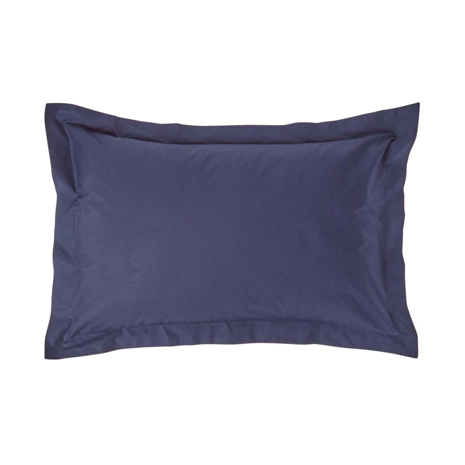 KISSENBEZUG Perkal mit Stehsaum, Fadendichte 200 - Dunkelblau, Textil (48/74cm) - Homescapes