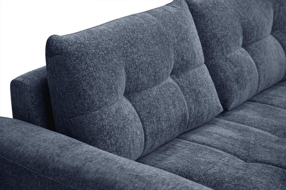 SOFA SALVINI 3-Sitzer, dunkelblau - Dunkelblau, Holz/Textil (237/88/99cm) - Wozimo