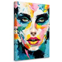 KUNSTDRUCK Bunt 70/100 cm - Multicolor, Textil (70/100cm) - KUNSTLOFT