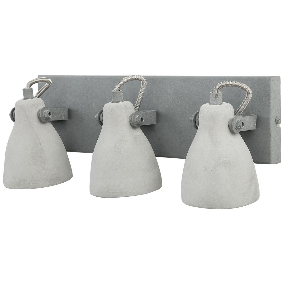 WANDLEUCHTE Mistago 36/15/10 cm - Grau, Stein (36/10/15cm) - Beliani