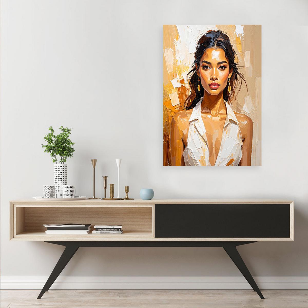 LEINWANDBILD Menschen & Charaktere 40x60cm - Beige, Textil (40/60cm) - Feeby