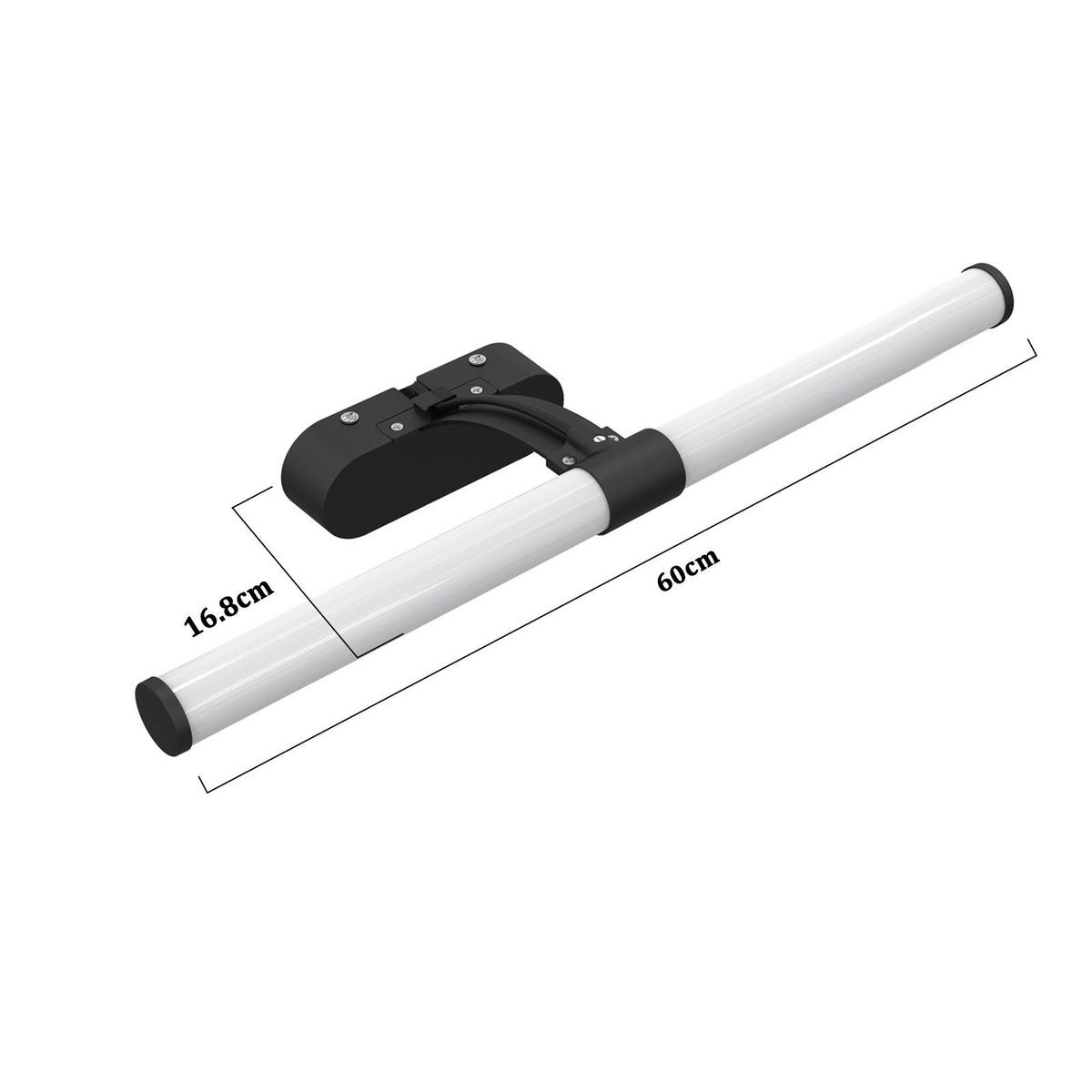 SPIEGELLEUCHTE HALLE 60/9.6/16.8 CM - Schwarz, Metall (60/9.6/16.8cm) - Nettlife