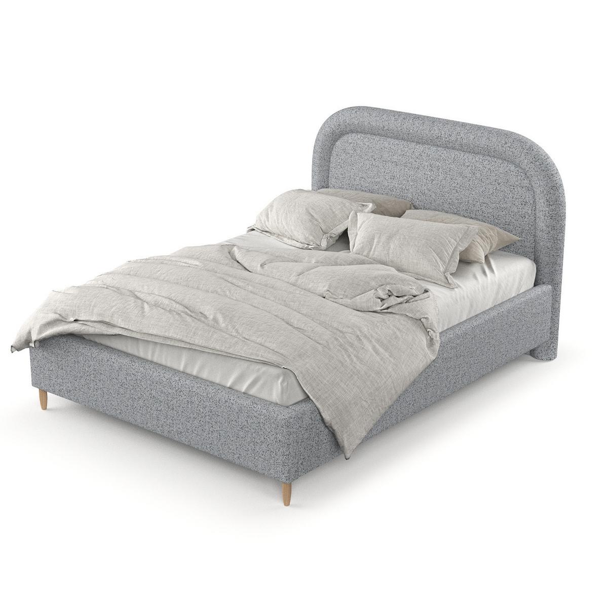 POLSTERBETT Zoya 140/200 cm Grau im Riva Stoff - Naturfarben/Grau, Holz/Holzwerkstoff (140/200cm) - AltaBeds