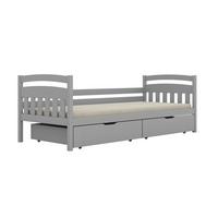 BETT 90/200 Tosia Grau - Grau, Holz (90/200cm) - Petits-meubles