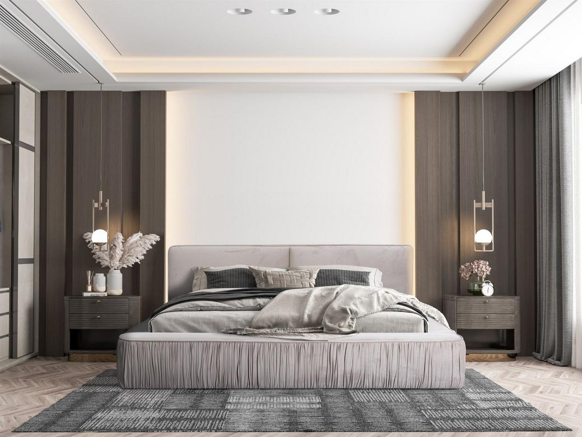 POLSTERBETT Lexie In Riviera Komplett - Beige, Holzwerkstoff/Textil (180/200cm) - Fun Möbel