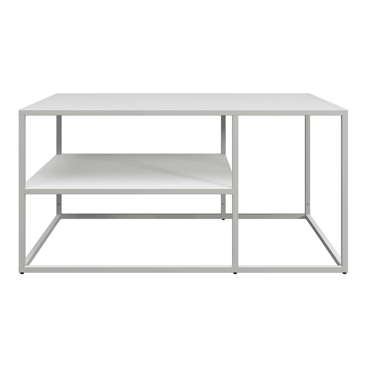 COUCHTISCH Solund 45/90/60 cm - Weiß, Metall (60/90/45cm) - [en.casa]