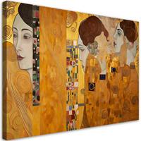 KUNSTDRUCK Gold 90/60 cm - Goldfarben, Textil (90/60cm) - KUNSTLOFT
