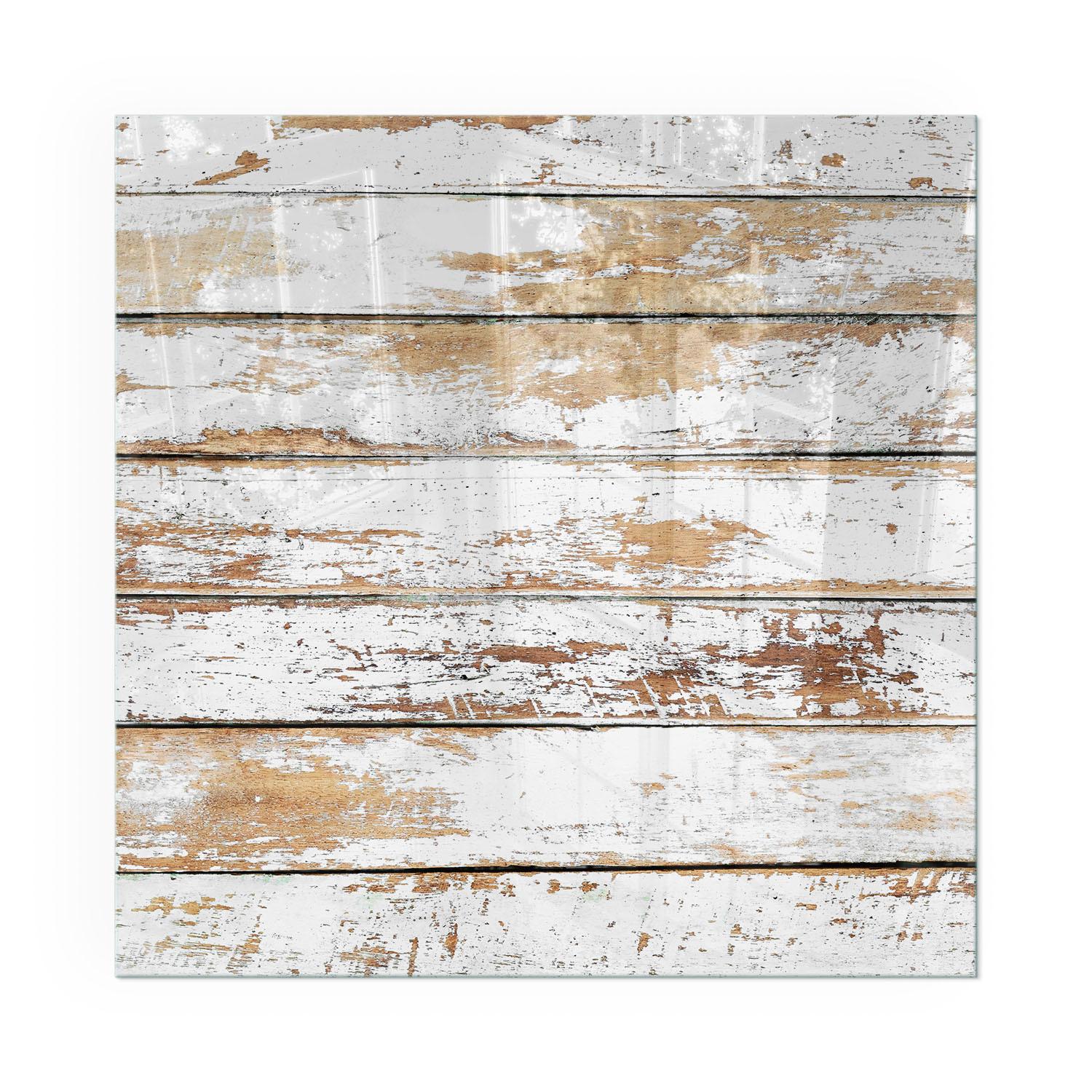 GLASPLATTE für Kamin 60x60 cm - Weiß, Glas (60/60/0.4cm) - TULUP