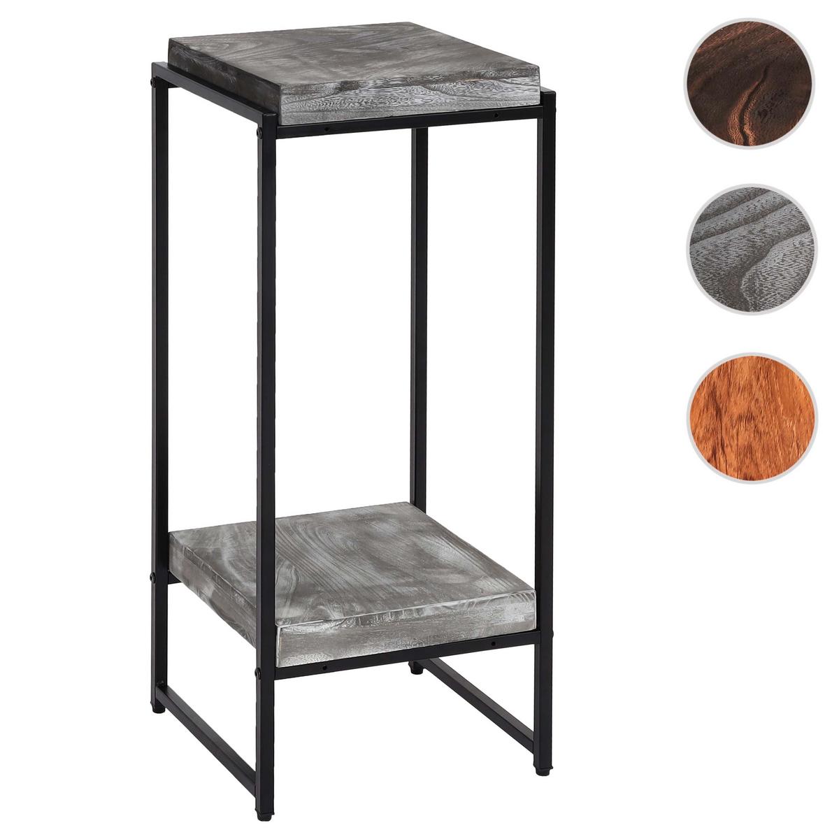 BLUMENTISCH quadratisch Grau - Grau, Holzwerkstoff (32/30/82cm) - MCW