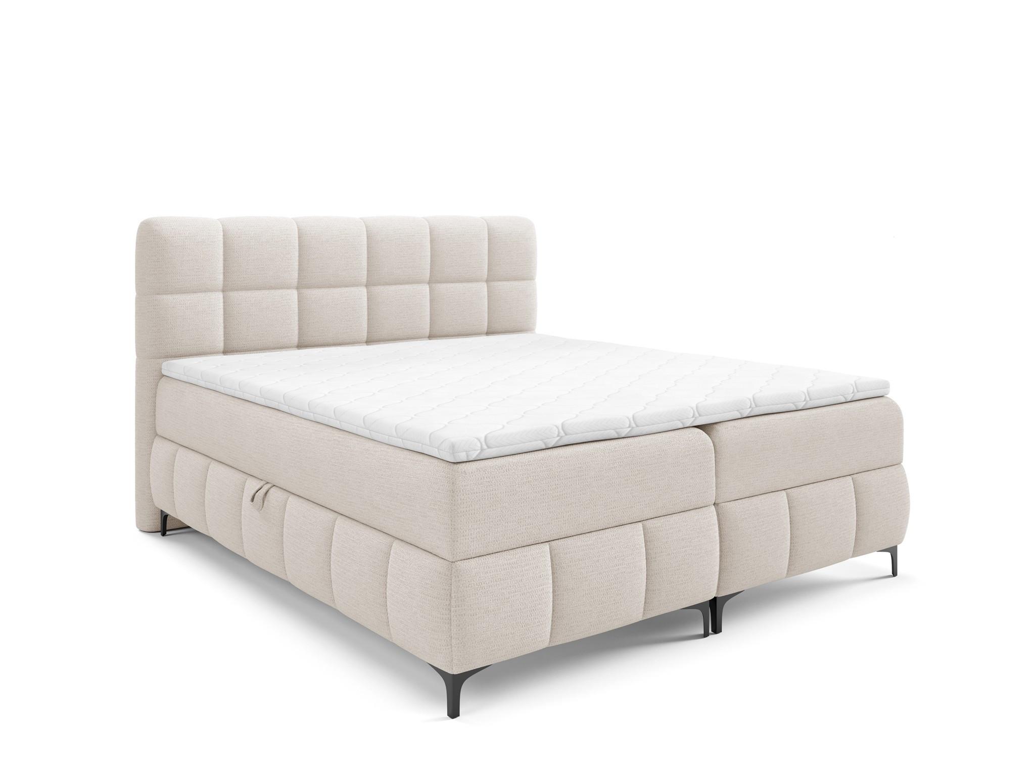 BOXBETT Sophie In Aragon - Weiß, Holzwerkstoff/Textil (160/200cm) - Fun Möbel