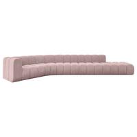 ECKSOFA modulares Sofa Tilmo-L2 - 490x194x70 cm Rosa - Rosa, Holzwerkstoff/Textil (490/194cm) - ALTDECOR