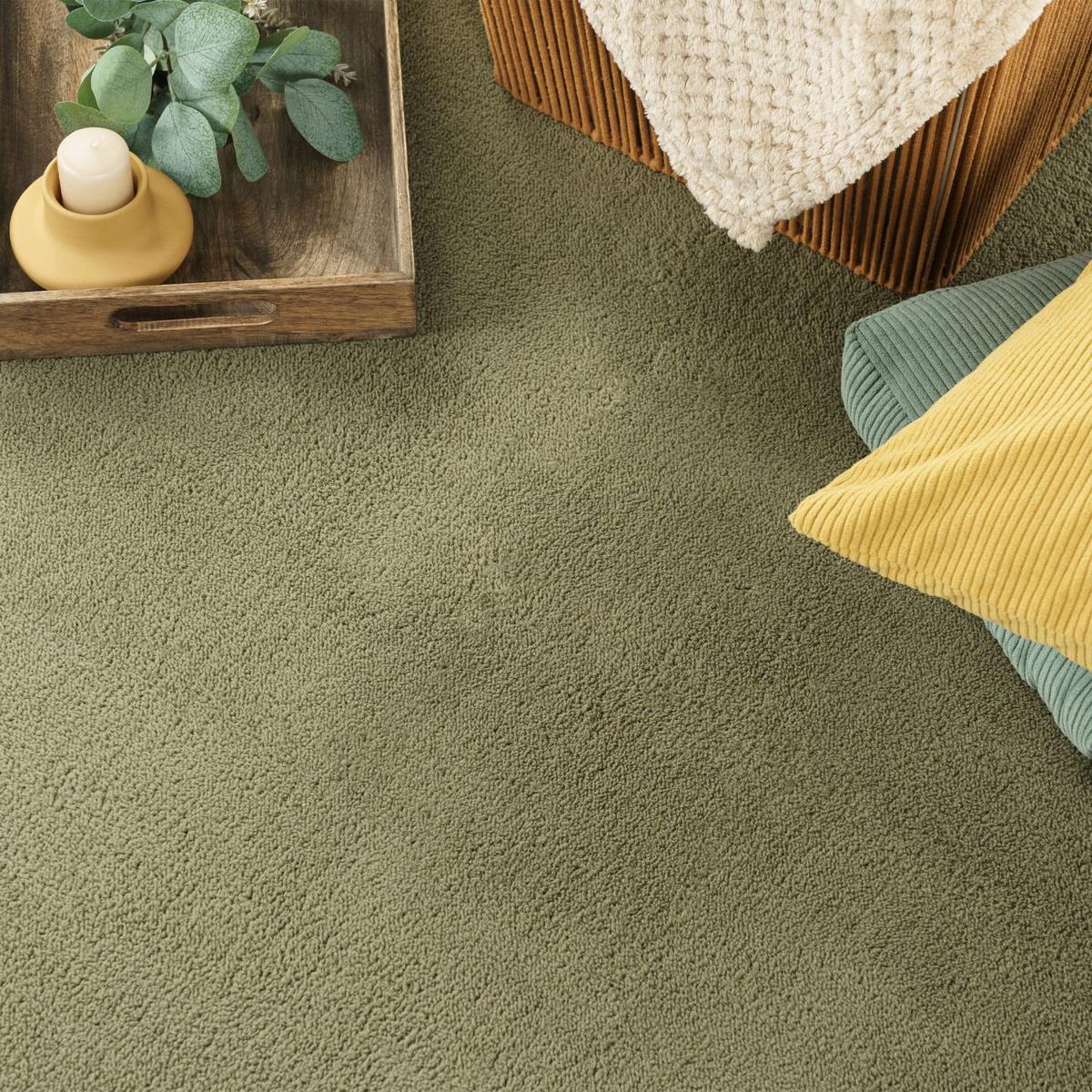 KURZFLORTEPPICH, einfarbig, Hellgrün, 100 x 200 cm - Grün, Textil (100/200cm) - KADIMA DESIGN