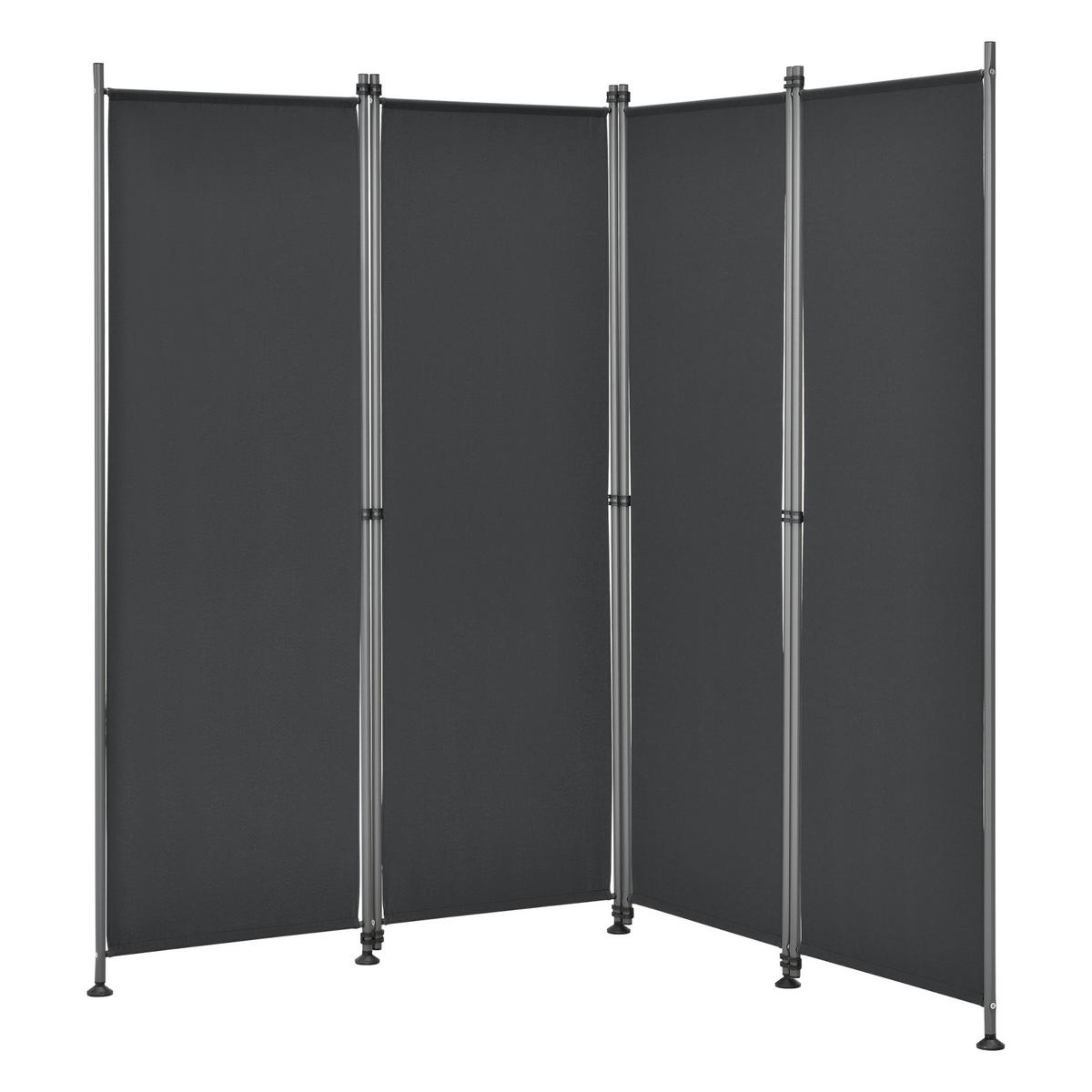 SICHTSCHUTZ Modica - Schwarz, Textil/Metall (215/170cm) - pro.tec