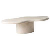 COUCHTISCH Beige Conza - Beige, Naturmaterialien (57/120/34cm) - Beliani