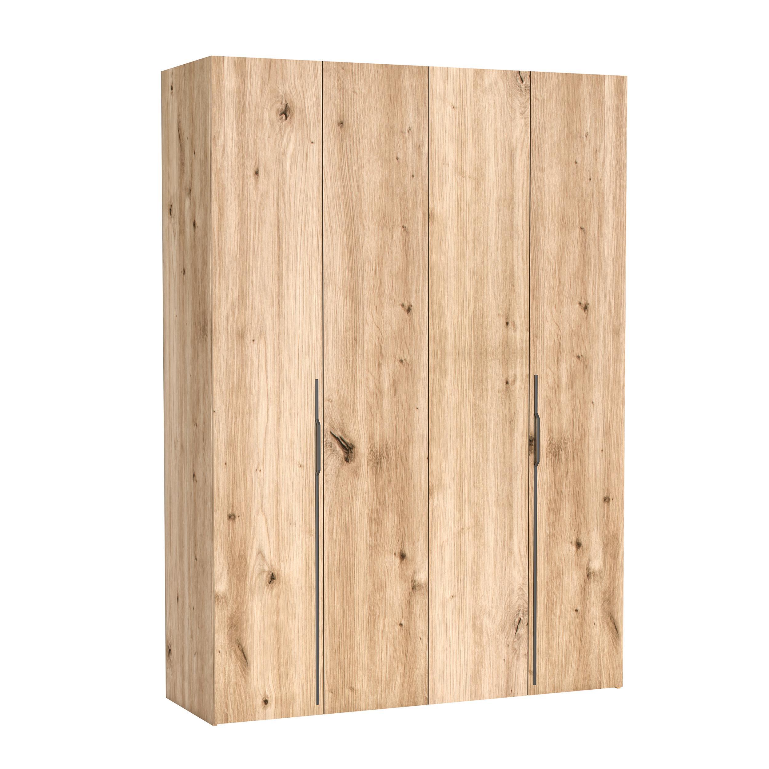 FALTTÜRENSCHRANK Omodeo 170 cm breit in Artisan-Eiche – mit WingLine-Falttüren - Eiche Artisan, Holzwerkstoff (170/240/58cm) - AX Living