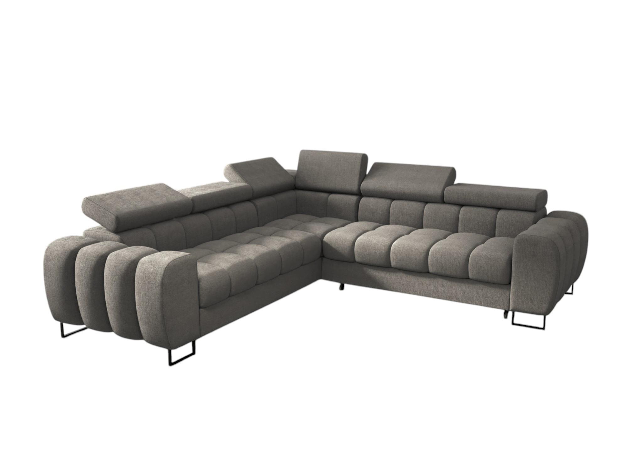 ECKSOFA Bastien Mit Schlaffunktion - Grau, Holzwerkstoff/Textil (260/260cm) - Fun Möbel