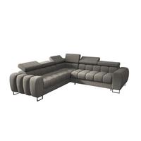 ECKSOFA Bastien Mit Schlaffunktion - Grau, Holzwerkstoff/Textil (260/260cm) - Fun Möbel