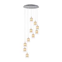 HÄNGELEUCHTE Zirem 44/44/250 cm - Transparent, Metall (250/44/44cm) - ZMH