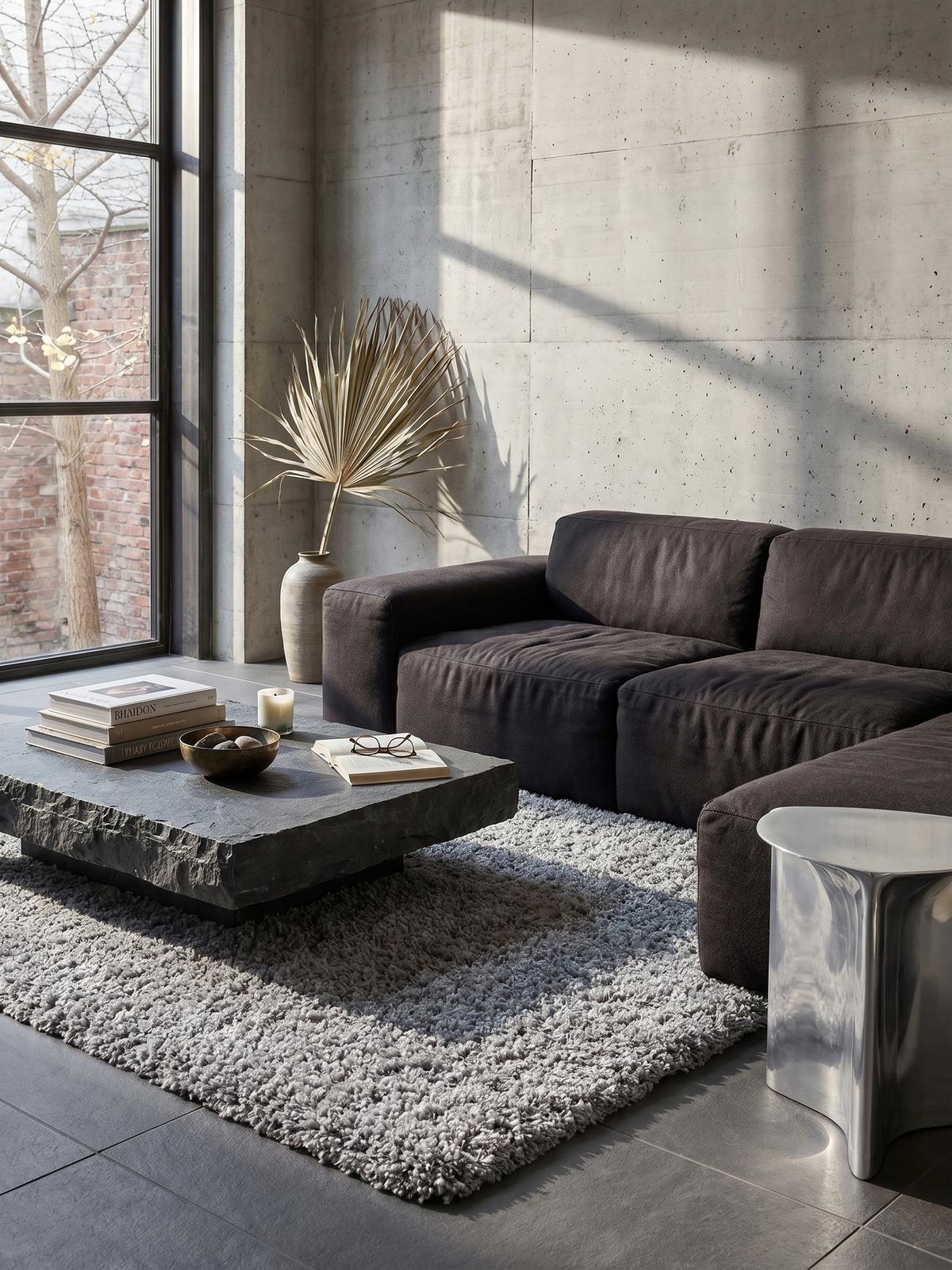 HOCHFLORTEPPICH RHEIN, einfarbig, aus Polypropylen, Hellgrau, 100 x 200 cm - Grau, Textil (200/100cm) - KADIMA DESIGN