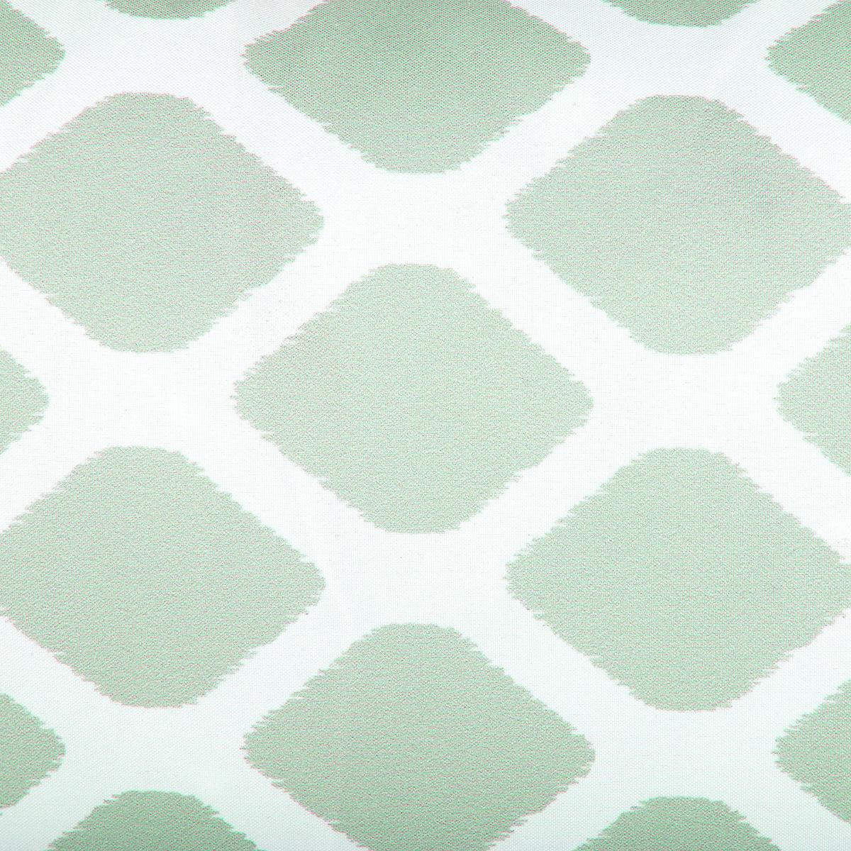 GARTENKISSEN 2er-Set Rautenmuster mintgrün/weiß 40/70 cm Kalamos - Grün, Textil (40/70cm) - Beliani