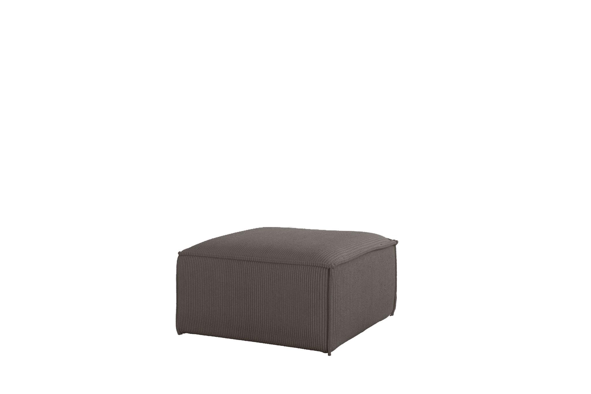 POLSTERHOCKER Celes Premium 65x65cm - Taupe, Holzwerkstoff/Textil (65/40/65cm) - Fun Möbel