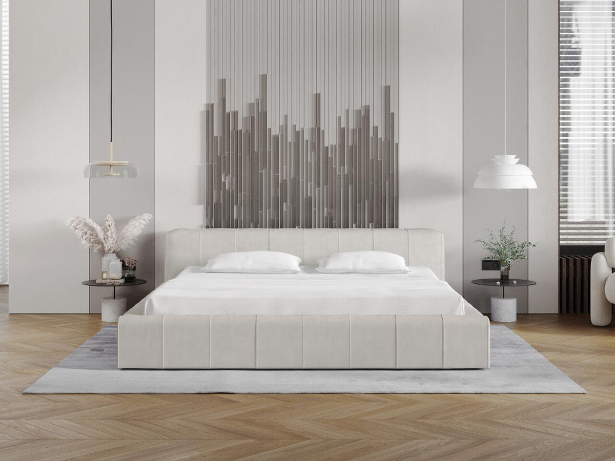 POLSTERBETT Lipari 160x200 Beige - Beige/Naturfarben, Holz/Textil (160/200cm) - Graingold