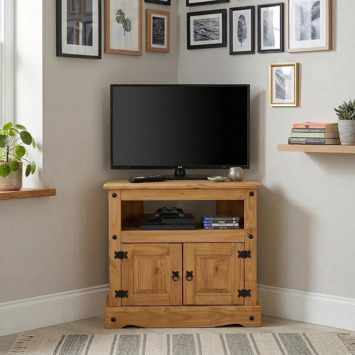TV RACK SALSA - Naturfarben, Holz (85/78/43cm) - CARO-Möbel