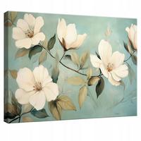 LEINWANDBILD Blumen Modern Wohnzimmer 100x70 - Multicolor, Holzwerkstoff (100/70cm) - Wallarena