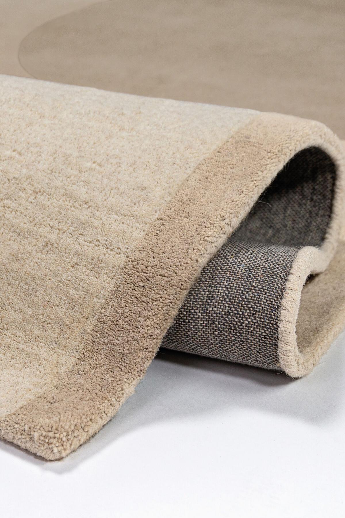 WOLLTEPPICH HALLEIN, abstrakt, aus Wolle, Natur, 200 x 290 cm - Beige, Textil (290/200cm) - KADIMA DESIGN