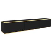 TV-LOWBOARD Oro I - Schwarz, Holzwerkstoff (175/30/32cm) - MIRJAN24