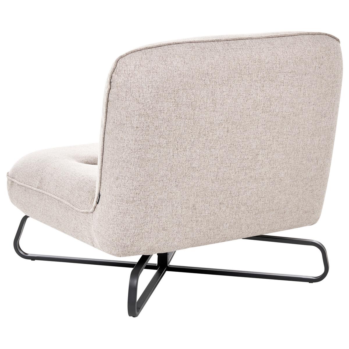 SESSEL Stoff Beige Lindal - Beige, Textil (85/85/83cm) - Beliani