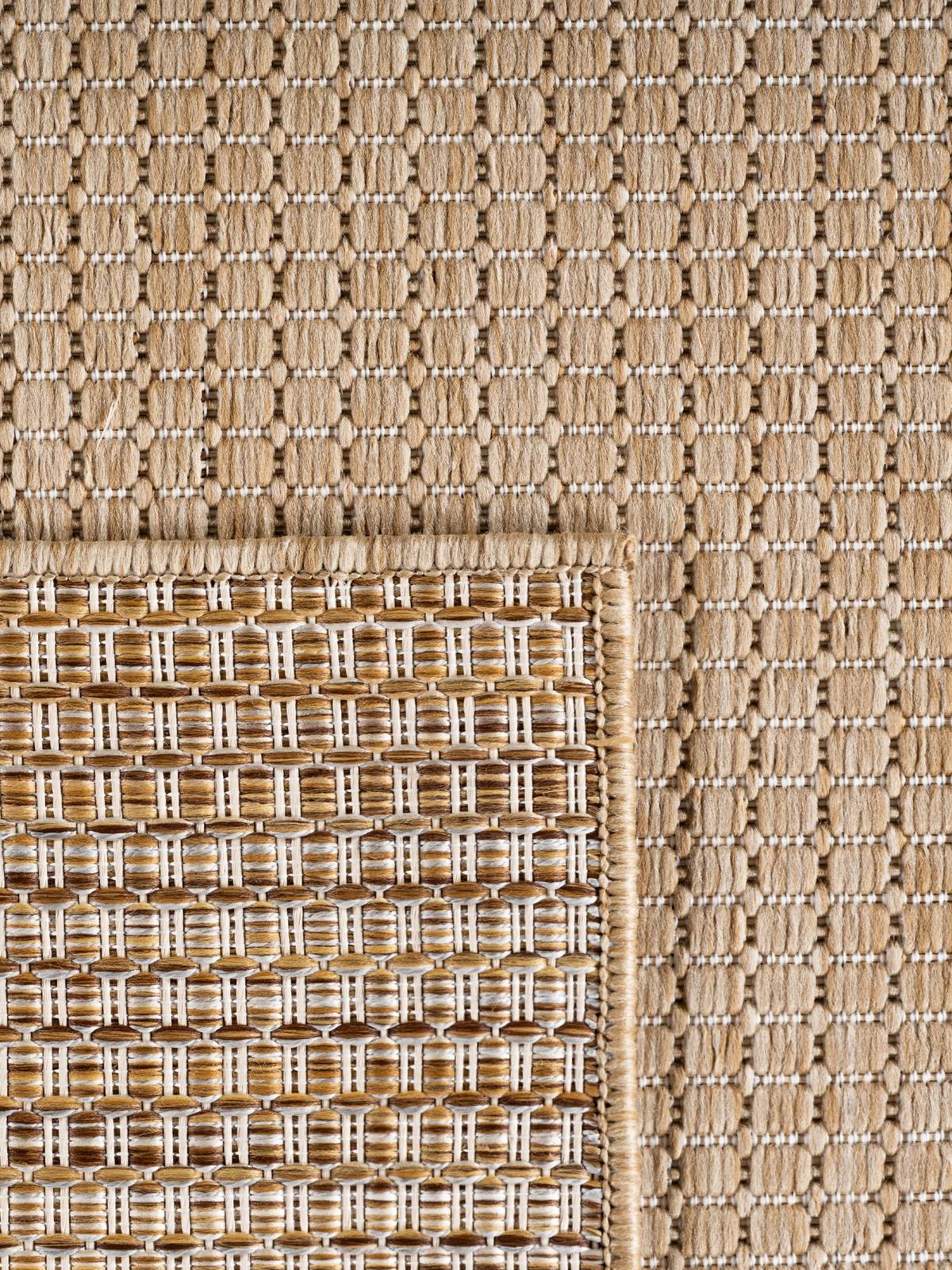 TEPPICH Flachgewebe, Outdoor, Fußbodenheizung-geeignet, VIGOLENO in Sand, 280 x 370 cm - Beige, Textil (280/370cm) - KADIMA DESIGN