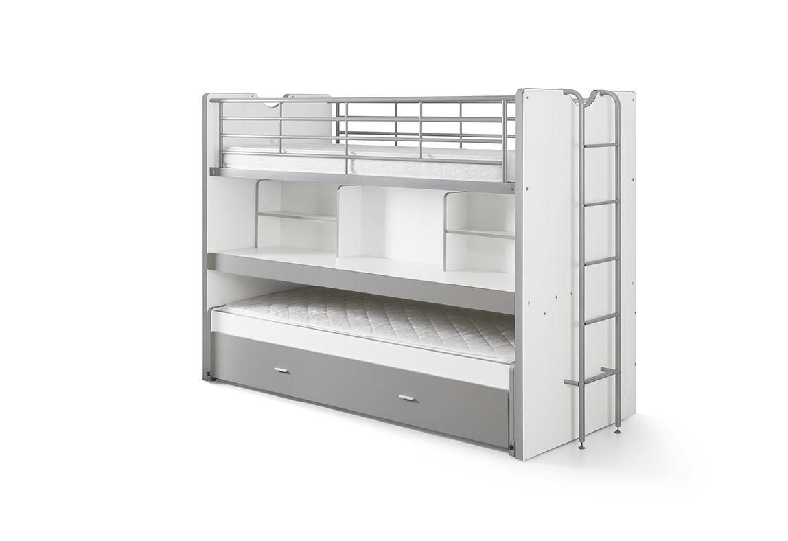 HOCHBETT Kalinda 222x161x102 aus Holzwerkstoff+Metall Weiß/Silbergrau - Weiß/Grau, Holzwerkstoff (90/200cm) - 58aufmkessel