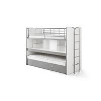 HOCHBETT Kalinda 222x161x102 aus Holzwerkstoff+Metall Weiß/Silbergrau - Weiß/Grau, Holzwerkstoff (90/200cm) - 58aufmkessel
