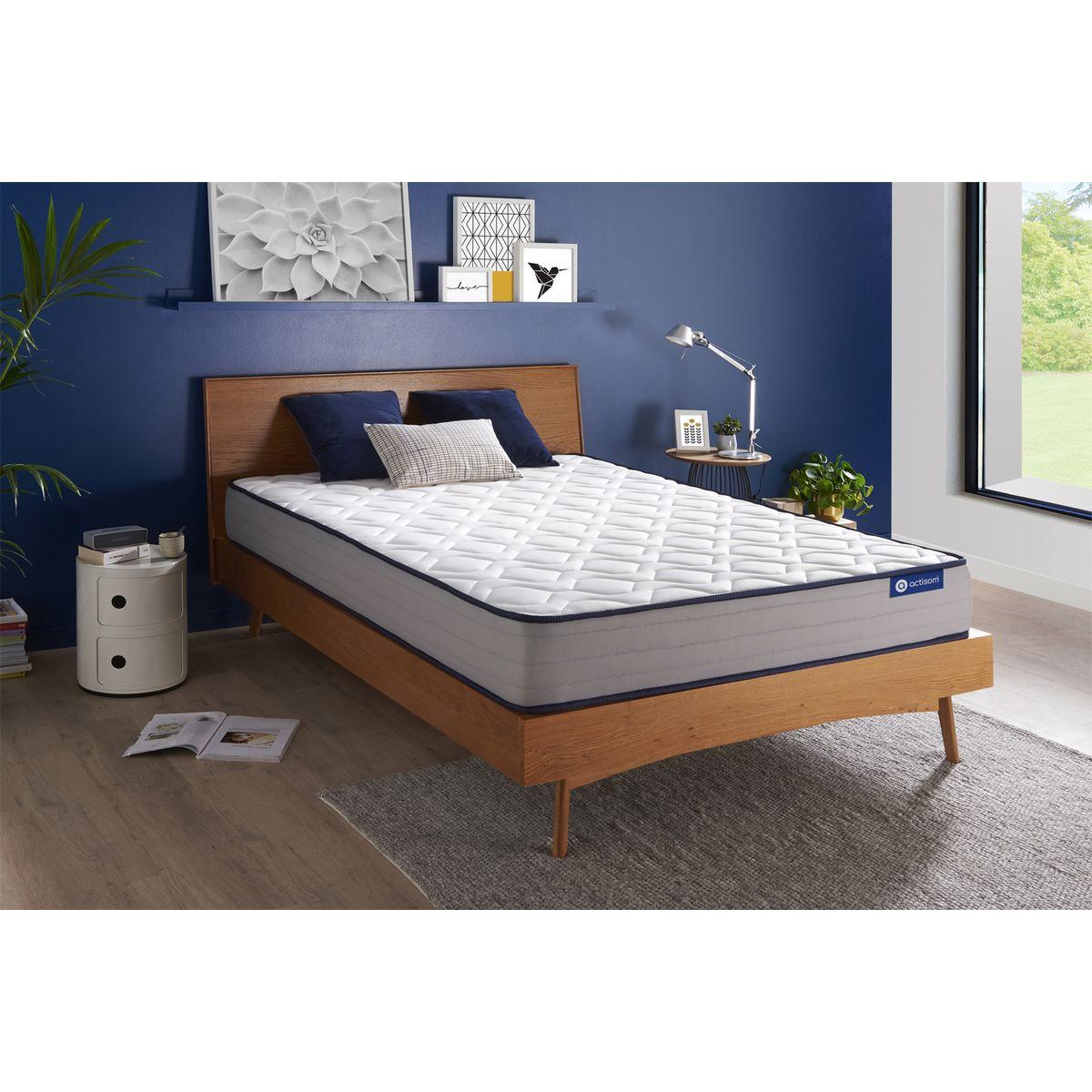 MATRATZE Actiflex form Taschenfederkern und Memory-Schaum 130 x 190 cm h3 - Weiß, Textil (130/190cm) - ACTISOM
