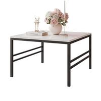 COUCHTISCH FORMA 70/70 cm Quadrat, Schwarz / Weiß Hochglanz - Weiß Hochglanz/Schwarz, Metall (70/70/46cm) - Idohome