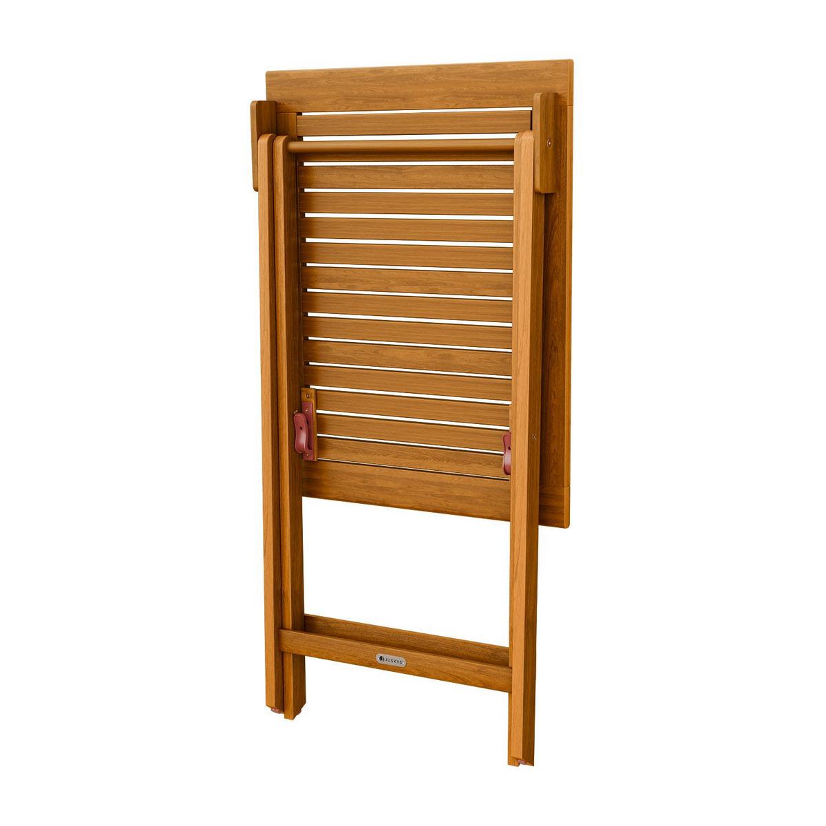 GARTENBEISTELLTISCH Zadar natur 60x58x76 cm - Naturfarben, Holz (60/58/76cm) - Juskys