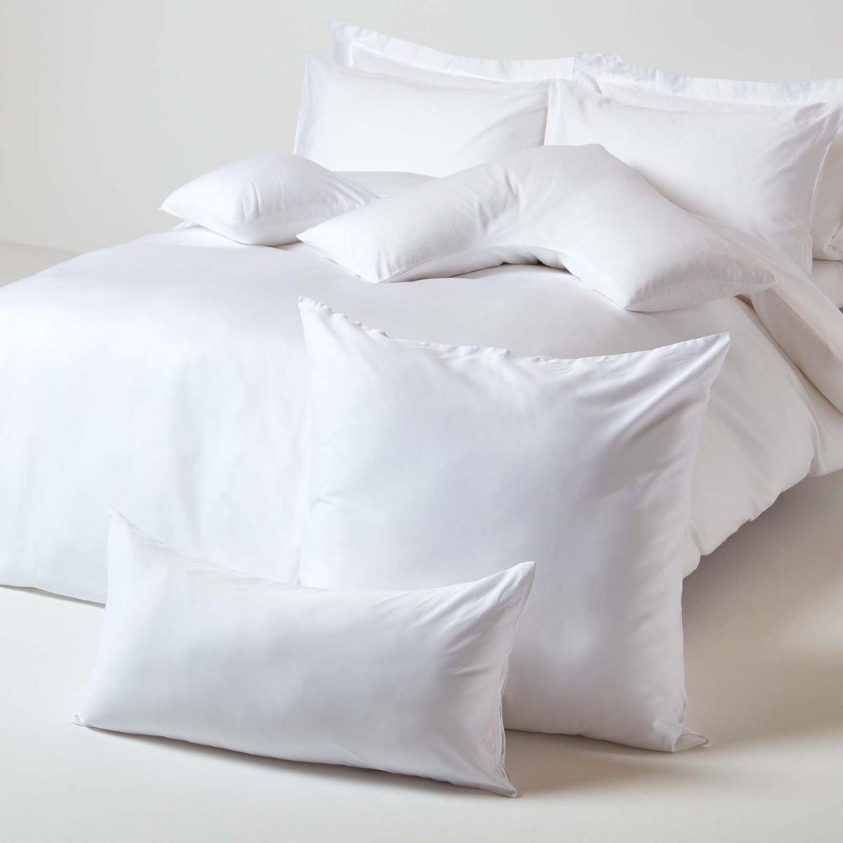 BIO-KISSENBEZUG Satin, Fadendichte 400 - Weiß, Textil (80/80cm) - Homescapes