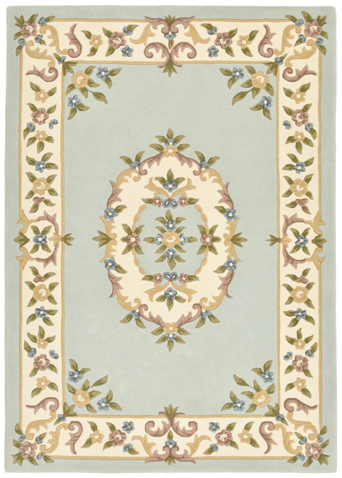 HANDTUFTTEPPICH Bloomingville 60x90 cm - Hellblau, Textil (60/90cm) - THEKO