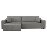 ECKSOFA Karl - Schwarz/Grau, Holz/Kunststoff (272/145cm) - MIRJAN24