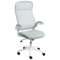 BÜROSTUHL Stoff Hellgrau Nexel - Grau, Textil (60/114/60cm) - Beliani