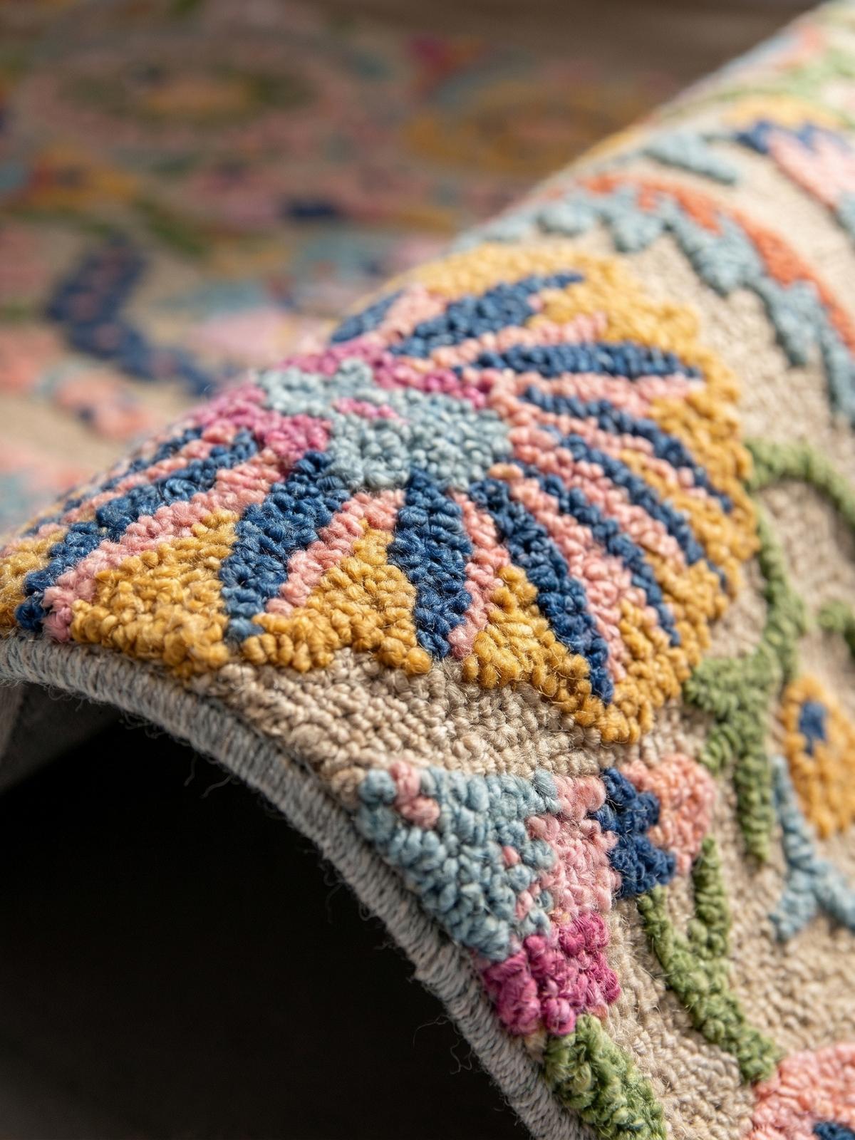 TEPPICH aus Wolle HEDDA in Bunt, floral, 200 x 300 cm - Multicolor, Textil (300/200cm) - KADIMA DESIGN