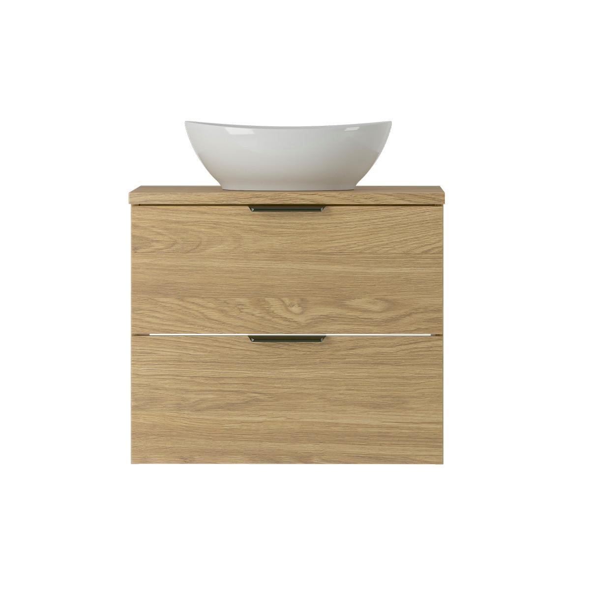 WASCHTISCH 60.6cm Astrid Holz - Braun, Holzwerkstoff (60.6/52.2/46.5cm) - Petits-meubles