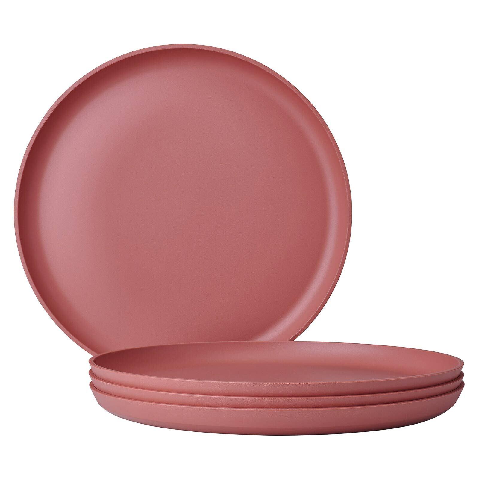 ESSTELLER Silueta Vivid Mauve ø 26 cm 4er Set - Rot/Rosa, Kunststoff (26cm) - Mepal