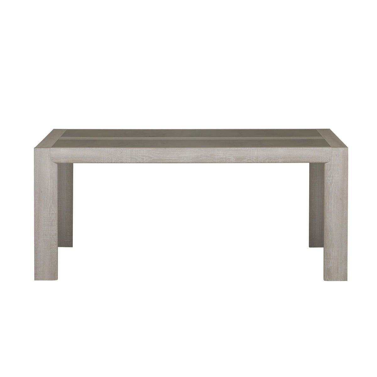 RECHTECKIGER Esstisch für 10 Personen mit Verlängerung - Französische Herstellung - 90/180/77 cm - Eichefarben, Holzwerkstoff (90/180/77cm) - Calicosy