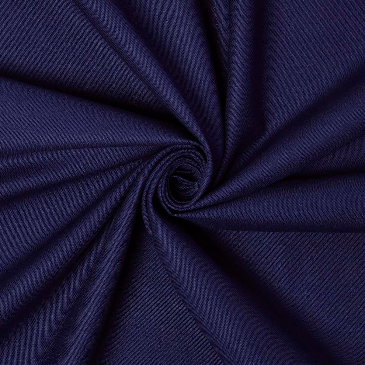 BAUMWOLLSTOFF Meterware dunkelblau, 150 cm - Dunkelblau, Textil (150/100cm) - Homescapes